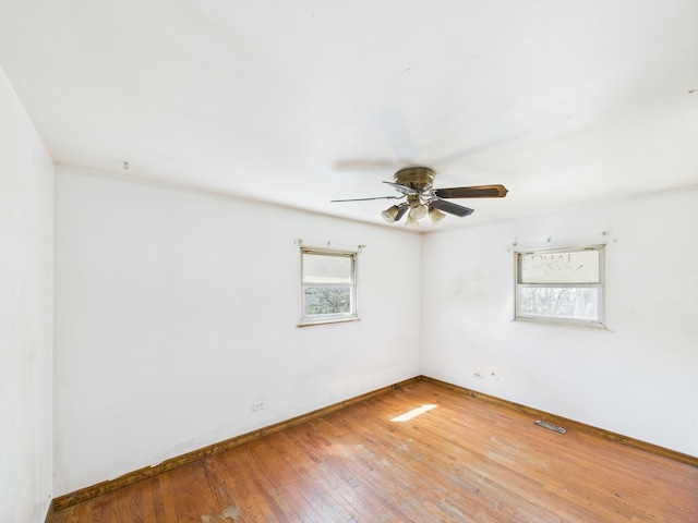 426 Norton Ave, Glendale Heights, IL 60139 - spare room with healthy amount of natural light, hardwood / wood-style flooring, and ceiling fan