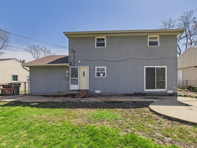 426 Norton Ave, Glendale Heights, IL 60139 - back of property featuring a patio, a gate, and entry steps