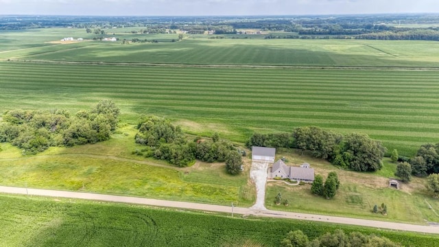 12571 W 3000 N Rd, Bonfield, IL 60913 - aerial view of sparsely populated area featuring rows of crops