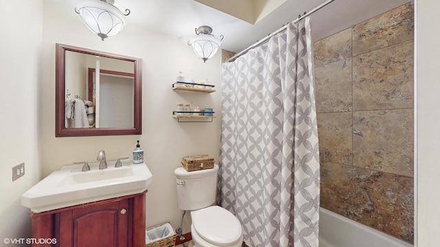 27W558 Ridgeview St, West Chicago, IL 60185 - bathroom featuring vanity and shower / bathtub combination with curtain
