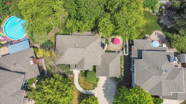 531 N Easy St, Palatine, IL 60067 - aerial perspective of suburban area with a pool