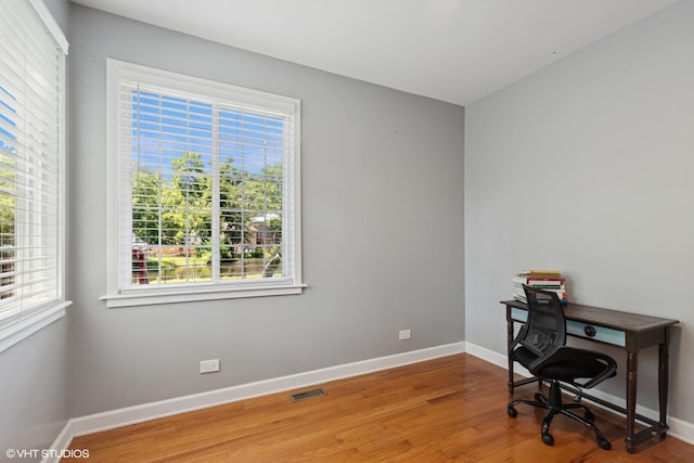 236 Forest Dr, Island Lake, IL 60042 - office with wood finished floors