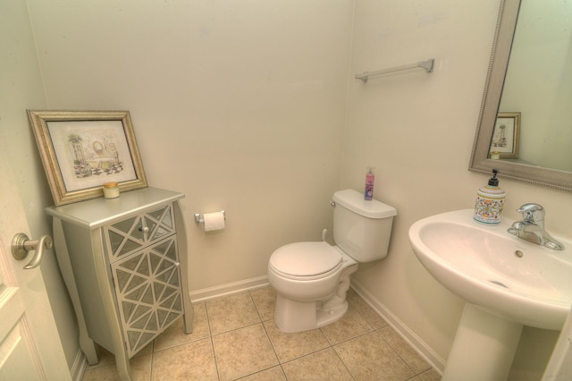 1420 Yellowstone Dr, Streamwood, IL 60107 - half bath featuring baseboards and tile patterned floors