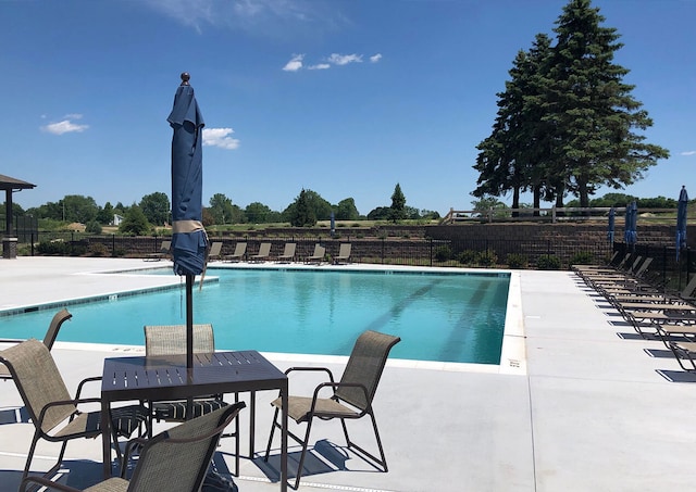 927 Darwin St, North Aurora, IL 60542 - community pool featuring a patio area