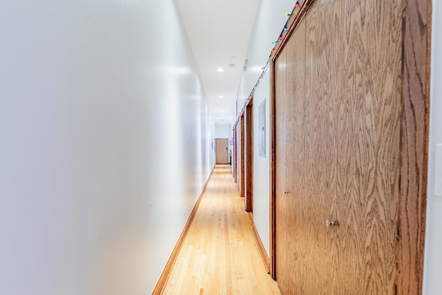 1918 W Cermak Rd Unit 4, Chicago, IL 60608 - hall featuring light wood-type flooring and recessed lighting