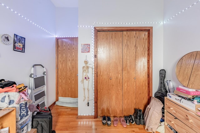 1918 W Cermak Rd Unit 4, Chicago, IL 60608 - bedroom with wood finished floors and a closet