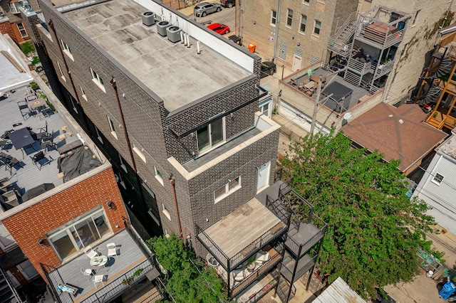 1415 W Walton St Unit 3, Chicago, IL 60642 - aerial view