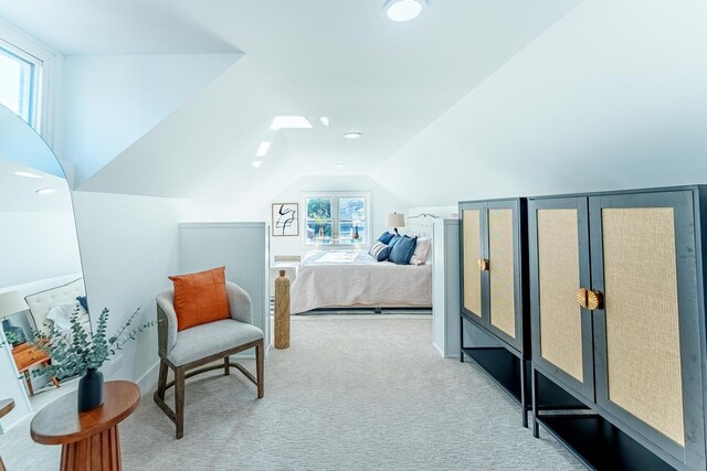 3020 77th Ave, Elmwood Park, IL 60707 - bedroom featuring lofted ceiling and carpet