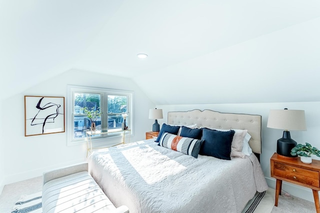 3020 77th Ave, Elmwood Park, IL 60707 - bedroom featuring vaulted ceiling and light colored carpet