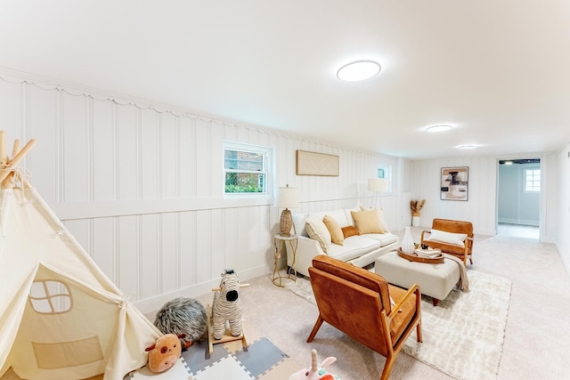 3020 77th Ave, Elmwood Park, IL 60707 - living room featuring healthy amount of natural light and carpet flooring