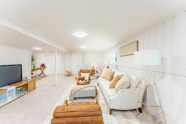 3020 77th Ave, Elmwood Park, IL 60707 - living room featuring light carpet