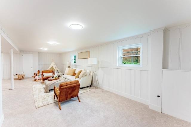 3020 77th Ave, Elmwood Park, IL 60707 - living room with carpet and a decorative wall