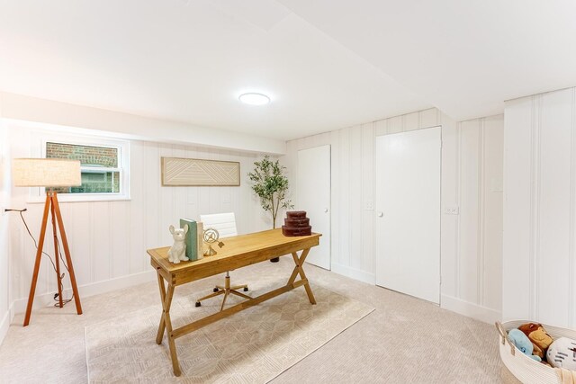 3020 77th Ave, Elmwood Park, IL 60707 - home office featuring light colored carpet and a decorative wall