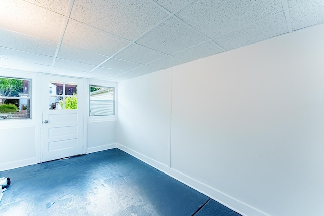 3020 77th Ave, Elmwood Park, IL 60707 - doorway to outside with a drop ceiling and plenty of natural light