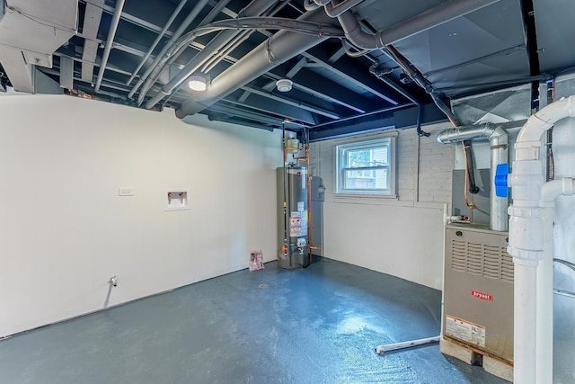 3020 77th Ave, Elmwood Park, IL 60707 - basement with gas water heater and heating unit