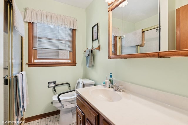 1615 E Miner St, Arlington Heights, IL 60004 - full bathroom with a tile shower and vanity