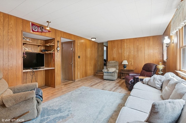 1615 E Miner St, Arlington Heights, IL 60004 - living room with wood walls and wood finished floors