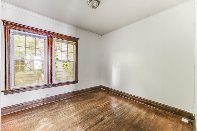 7807 S Burnham Ave, Chicago, IL 60649 - spare room with dark wood finished floors and crown molding
