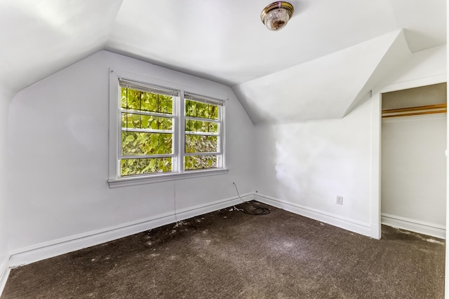 7807 S Burnham Ave, Chicago, IL 60649 - additional living space with vaulted ceiling and carpet floors