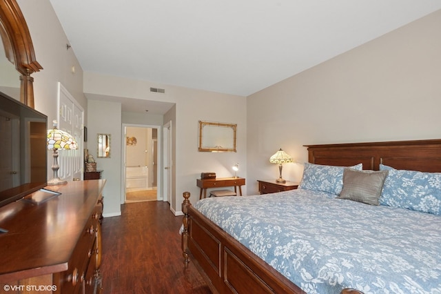 3125 Town Square Dr Unit 408, Rolling Meadows, IL 60008 - bedroom featuring dark wood-type flooring and baseboards