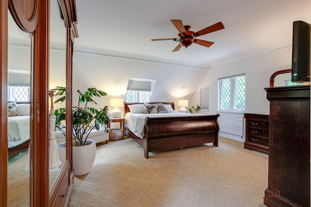 670 S Green Bay Rd, Lake Forest, IL 60045 - bedroom with a ceiling fan and light colored carpet