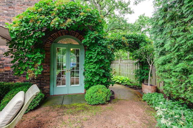 670 S Green Bay Rd, Lake Forest, IL 60045 - entrance to property featuring french doors and brick siding