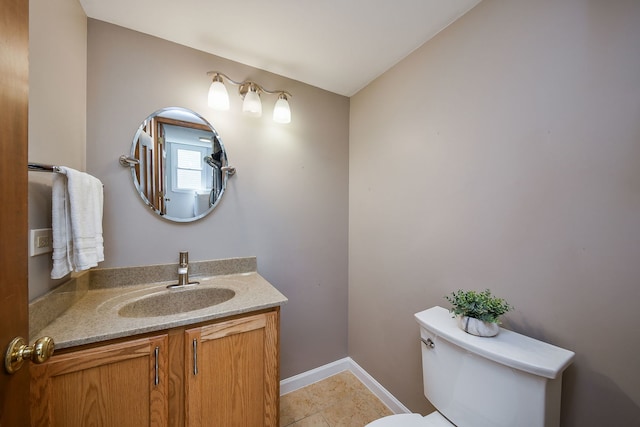 27W098 Walnut Dr, Winfield, IL 60190 - half bath featuring vanity and tile patterned floors