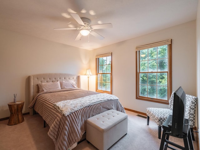 15955 Raintree Rd, Bloomington, IL 61705 - bedroom featuring carpet and ceiling fan