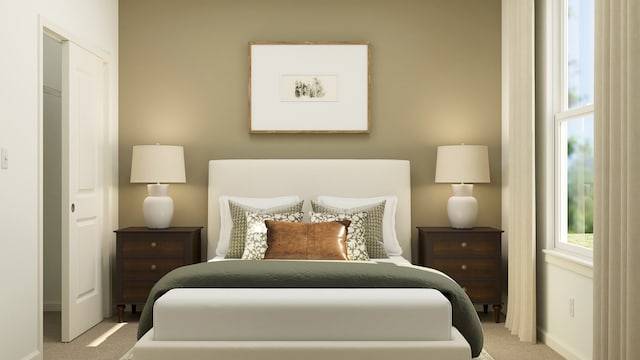 12251 Ehorn Rd, Huntley, IL 60142 - bedroom with light colored carpet and baseboards