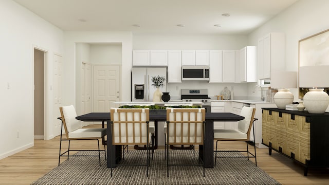 12251 Ehorn Rd, Huntley, IL 60142 - dining space featuring light wood finished floors