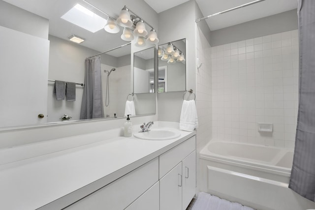 1315 W Webster Ave, Chicago, IL 60614 - bathroom with shower / bath combo with shower curtain and vanity
