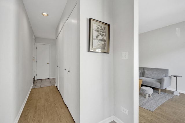 1315 W Webster Ave, Chicago, IL 60614 - corridor featuring light wood-type flooring and recessed lighting