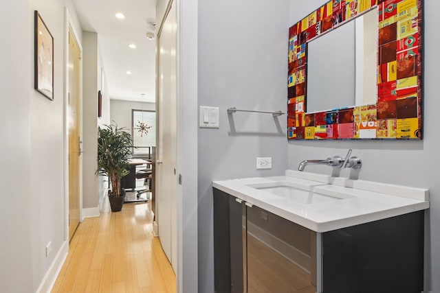 1529 W Chestnut St Unit 102, Chicago, IL 60642 - interior space with light wood-type flooring and recessed lighting