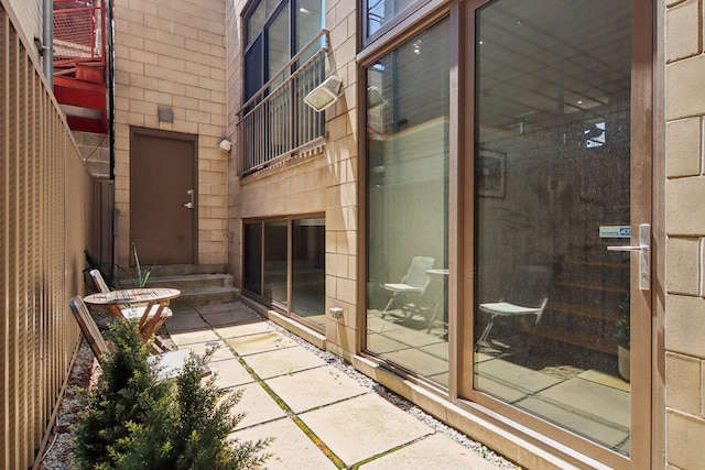 1529 W Chestnut St Unit 102, Chicago, IL 60642 - view of patio with entry steps