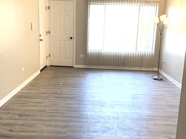 1411 Berta Dr Unit 2N, Crest Hill, IL 60403 - spare room featuring healthy amount of natural light and wood finished floors
