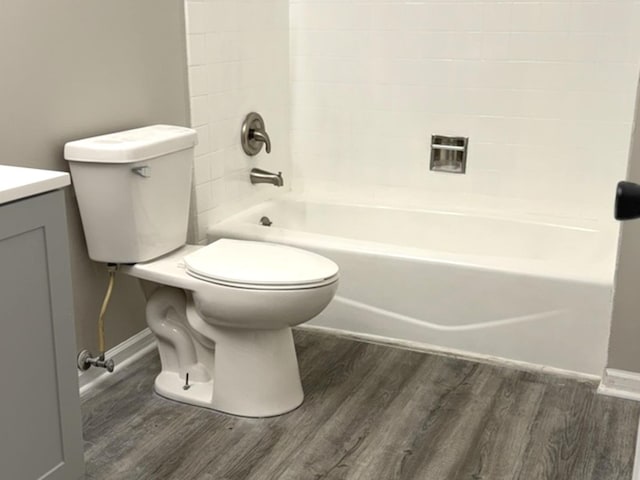 1411 Berta Dr Unit 2N, Crest Hill, IL 60403 - full bathroom with wood finished floors, vanity, and shower / washtub combination