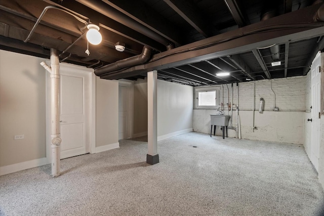 1706 S 9th Ave, Maywood, IL 60153 - below grade area featuring a sink