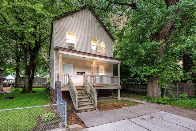 5347 S Racine Ave, Chicago, IL 60609 - view of front facade featuring a porch and stairway