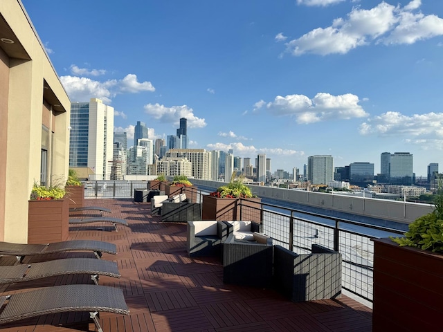 900 N Kingsbury St Unit 861, Chicago, IL 60610 - patio / terrace with a skyline view