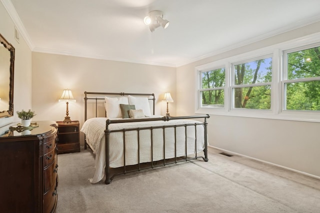 870 Georgetowne Ln, Barrington, IL 60010 - bedroom featuring carpet floors and ornamental molding