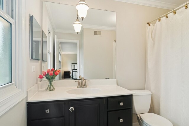 870 Georgetowne Ln, Barrington, IL 60010 - bathroom featuring vanity and crown molding