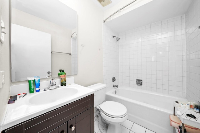 14424 S Pheasant Ln, Homer Glen, IL 60491 - full bathroom featuring washtub / shower combination, vanity, and tile patterned flooring