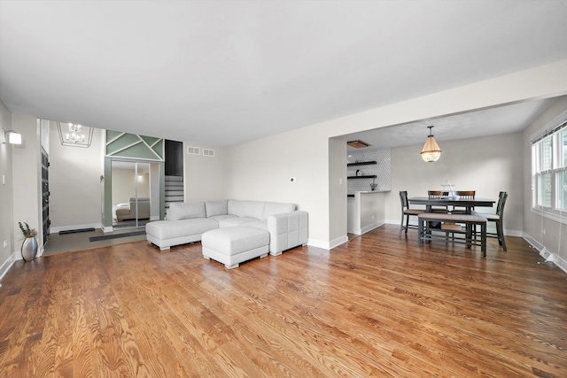14424 S Pheasant Ln, Homer Glen, IL 60491 - living area featuring wood finished floors and stairway