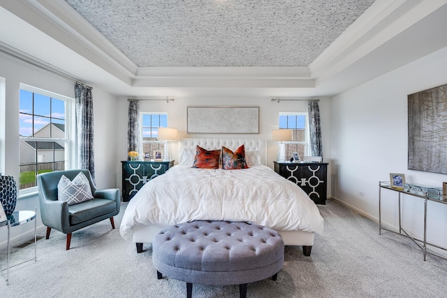 2893 Killarny Dr, Elgin, IL 60124 - carpeted bedroom with a raised ceiling and crown molding