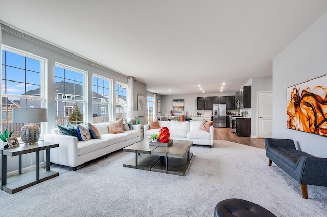 2893 Killarny Dr, Elgin, IL 60124 - living room featuring recessed lighting