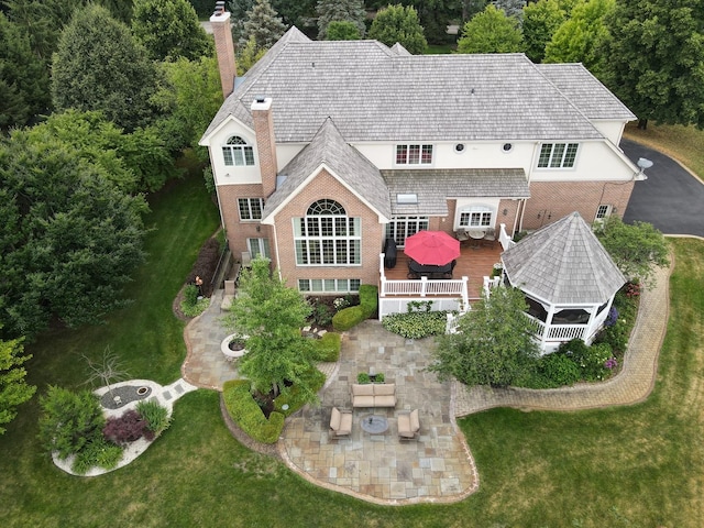 590 Merri Oaks Rd, Barrington Hills, IL 60010 - aerial view of property and surrounding area