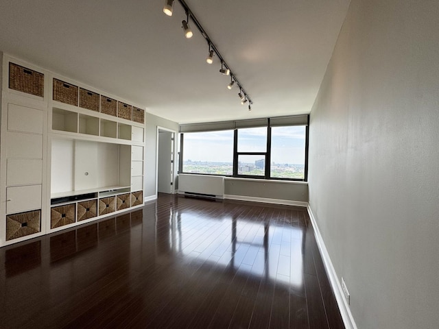 1850 N Clark St Unit 2406, Chicago, IL 60614 - mudroom with dark wood finished floors and track lighting
