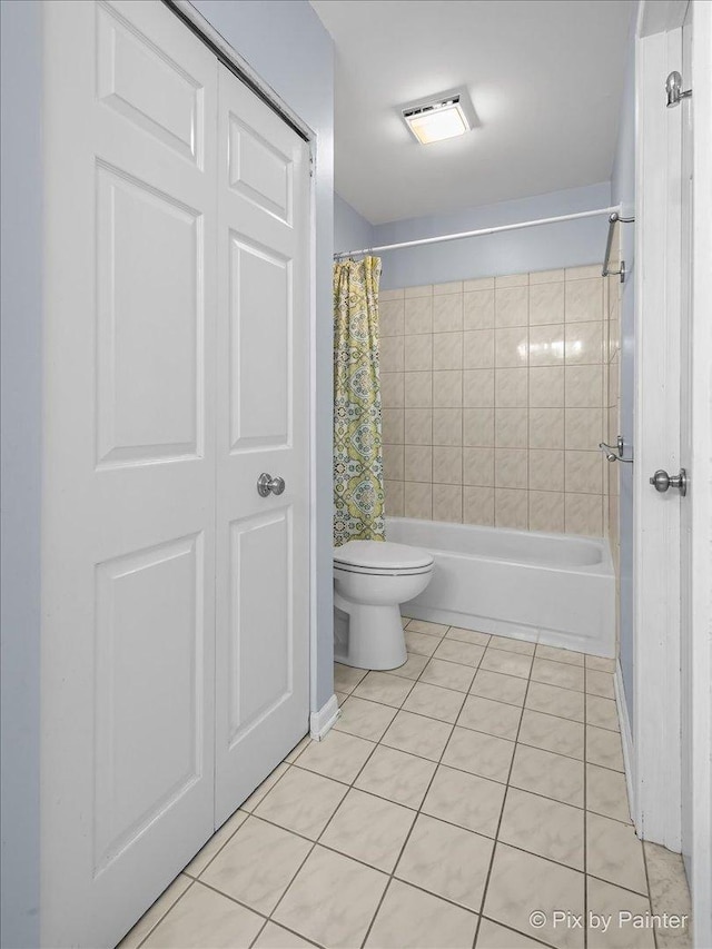 218 Foxmoor Rd, Fox River Grove, IL 60021 - full bathroom with tile patterned flooring and shower / bathtub combination with curtain