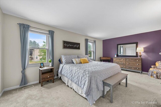 218 Foxmoor Rd, Fox River Grove, IL 60021 - bedroom featuring multiple windows and light carpet