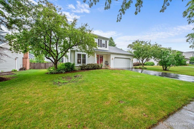 218 Foxmoor Rd, Fox River Grove, IL 60021 - view of front of property with asphalt driveway and a garage